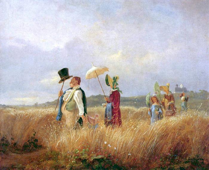 Carl Spitzweg Der Sonntagsspaziergang